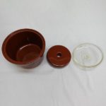 アンティーク　古道具　有名シェフ『漬け物陶器　重石付』六本木ビストロ・シマ　島静代　調理器具